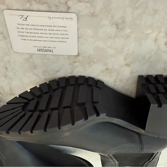 Thursday Boot Company Knockout Boot in Black (Size: 8) - Heeled Chelsea Boot - Picture 6 of 8